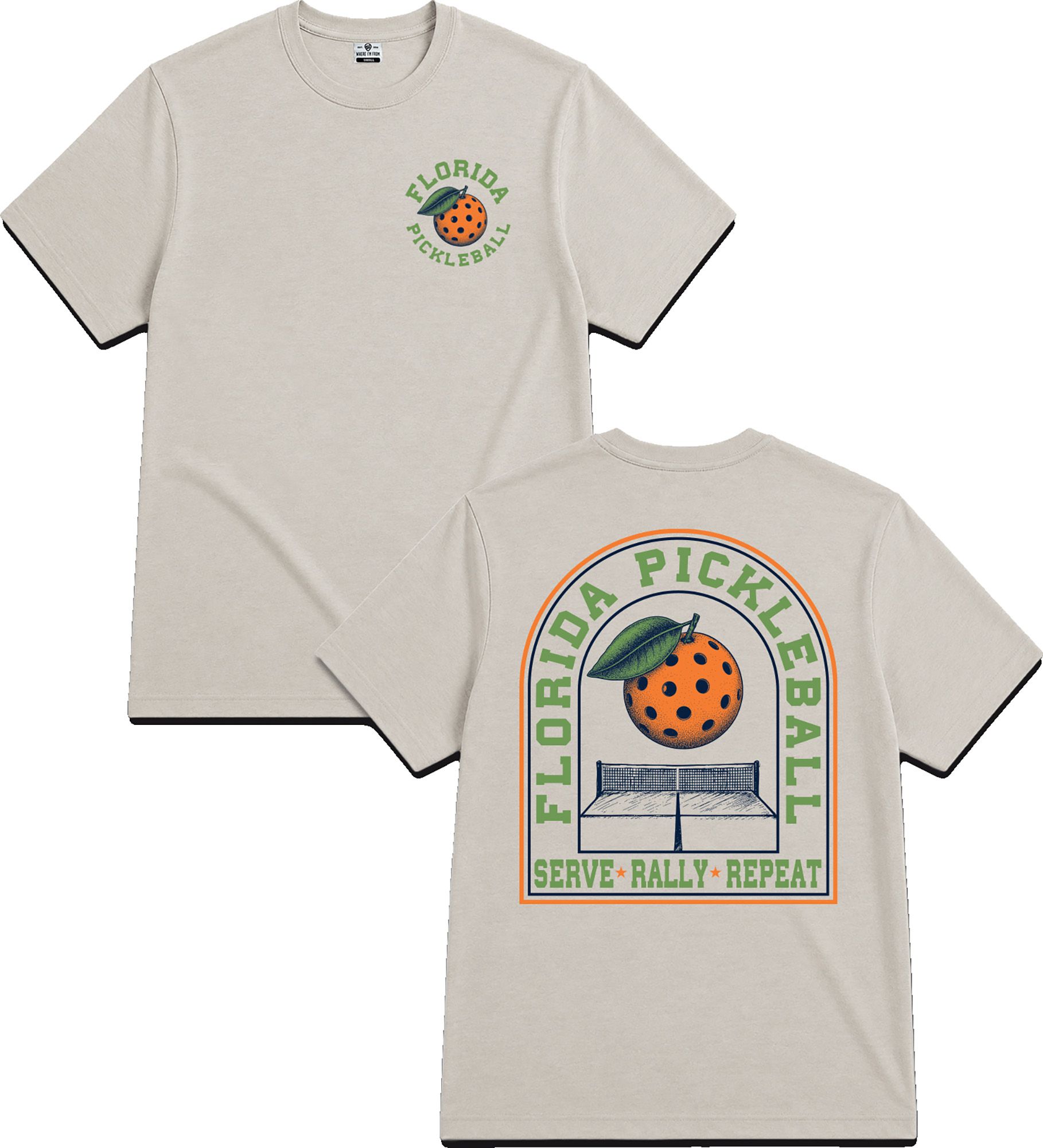 Where I'm From Adult Pickleball Florida Club Tan T-Shirt, Women's