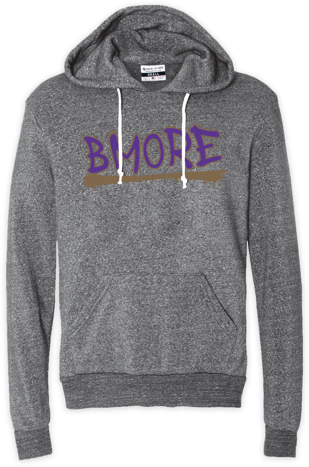 Where I'm From Adult Baltimore Gray Pullover Hoodie