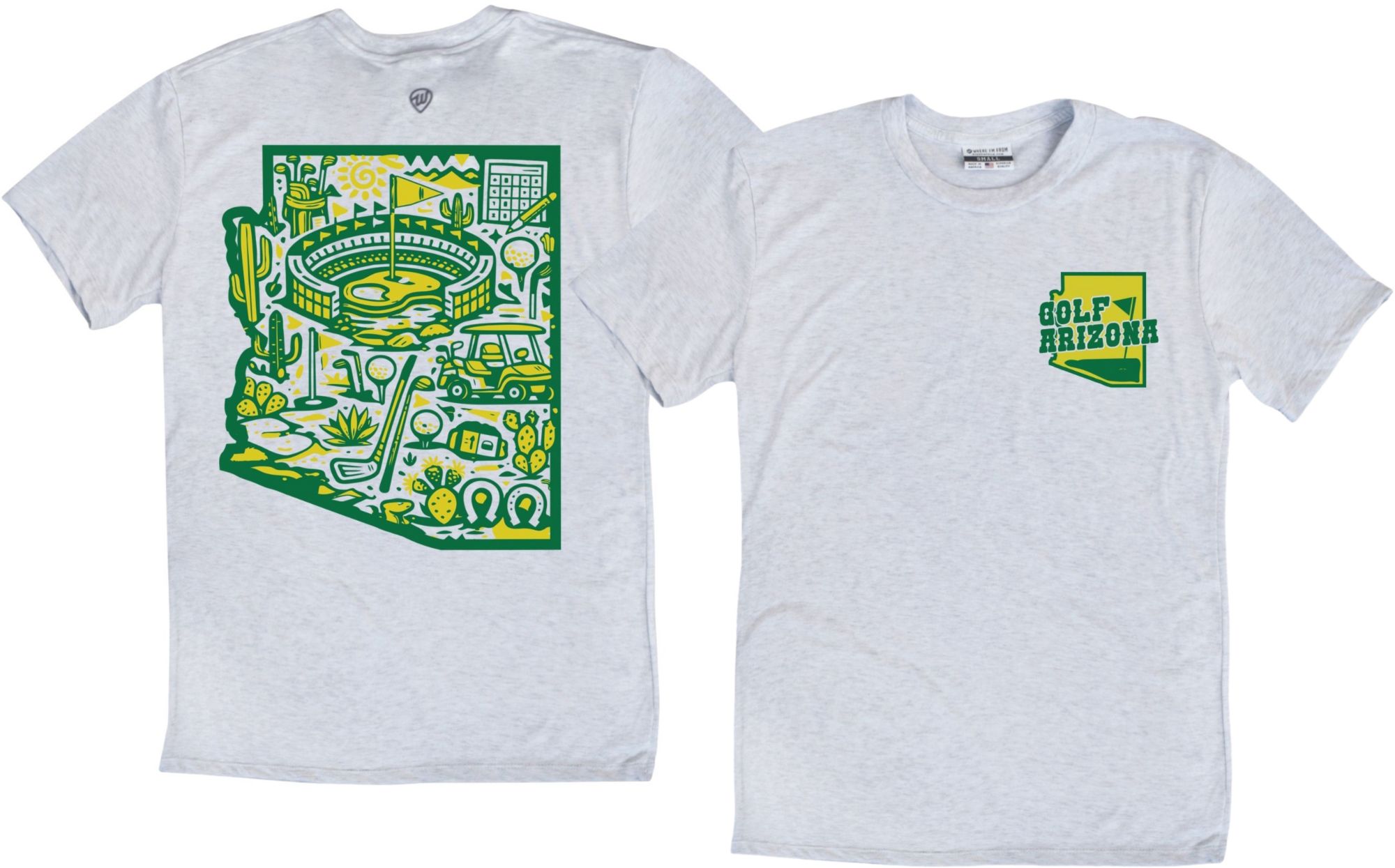 Where I'm From Adult Arizona Ash State 2 Hit T-Shirt