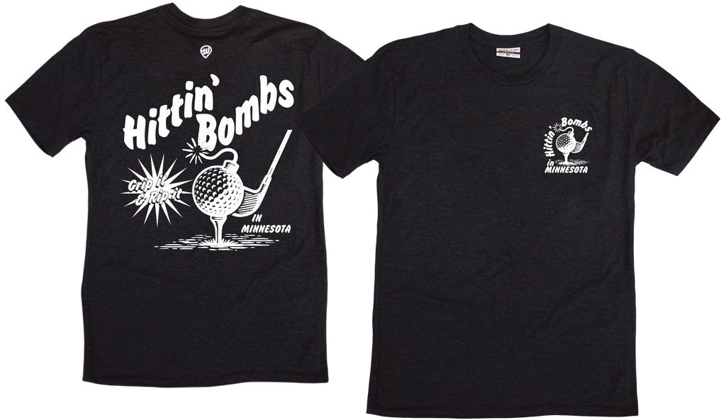 Where I'm From Adult Minnesota Black 'Hittin B' T-Shirt