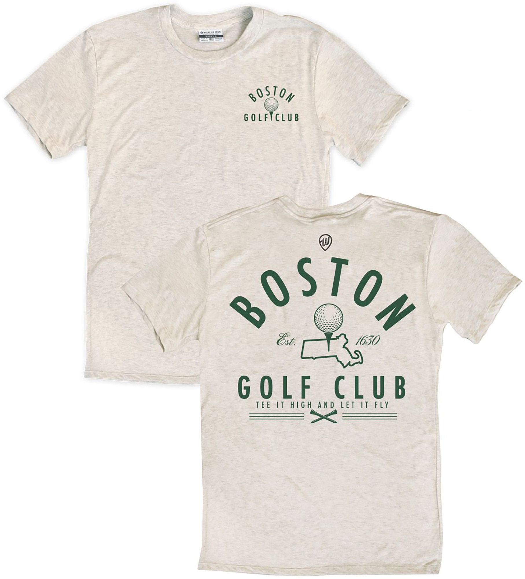 Where I'm From Adult Boston Oatmeal Club 2 Hit T-Shirt