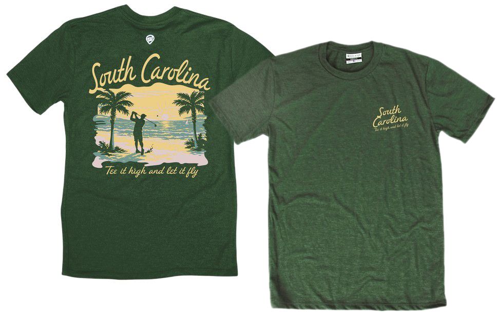 Where I'm From Adult South Carolina Green Tee High T-Shirt
