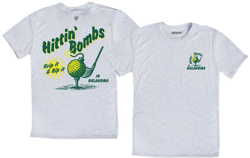 Where I'm From Adult Oklahoma Ash 'Hittin B' T-Shirt