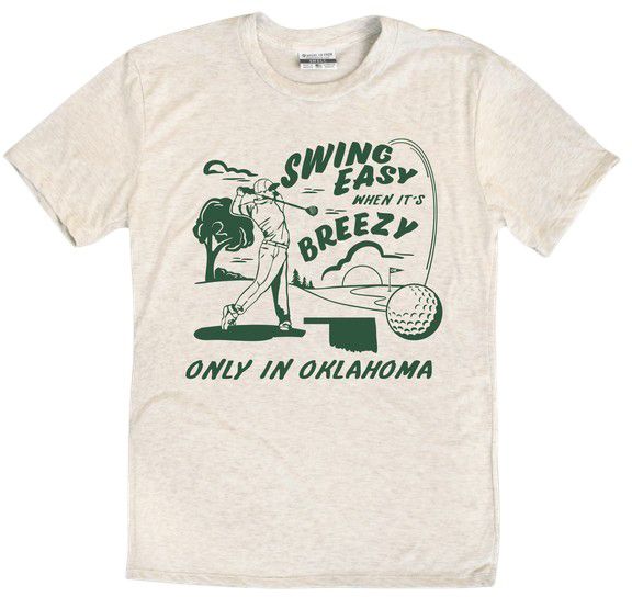Where I'm From Adult Oklahoma Oatmeal Swing T-Shirt
