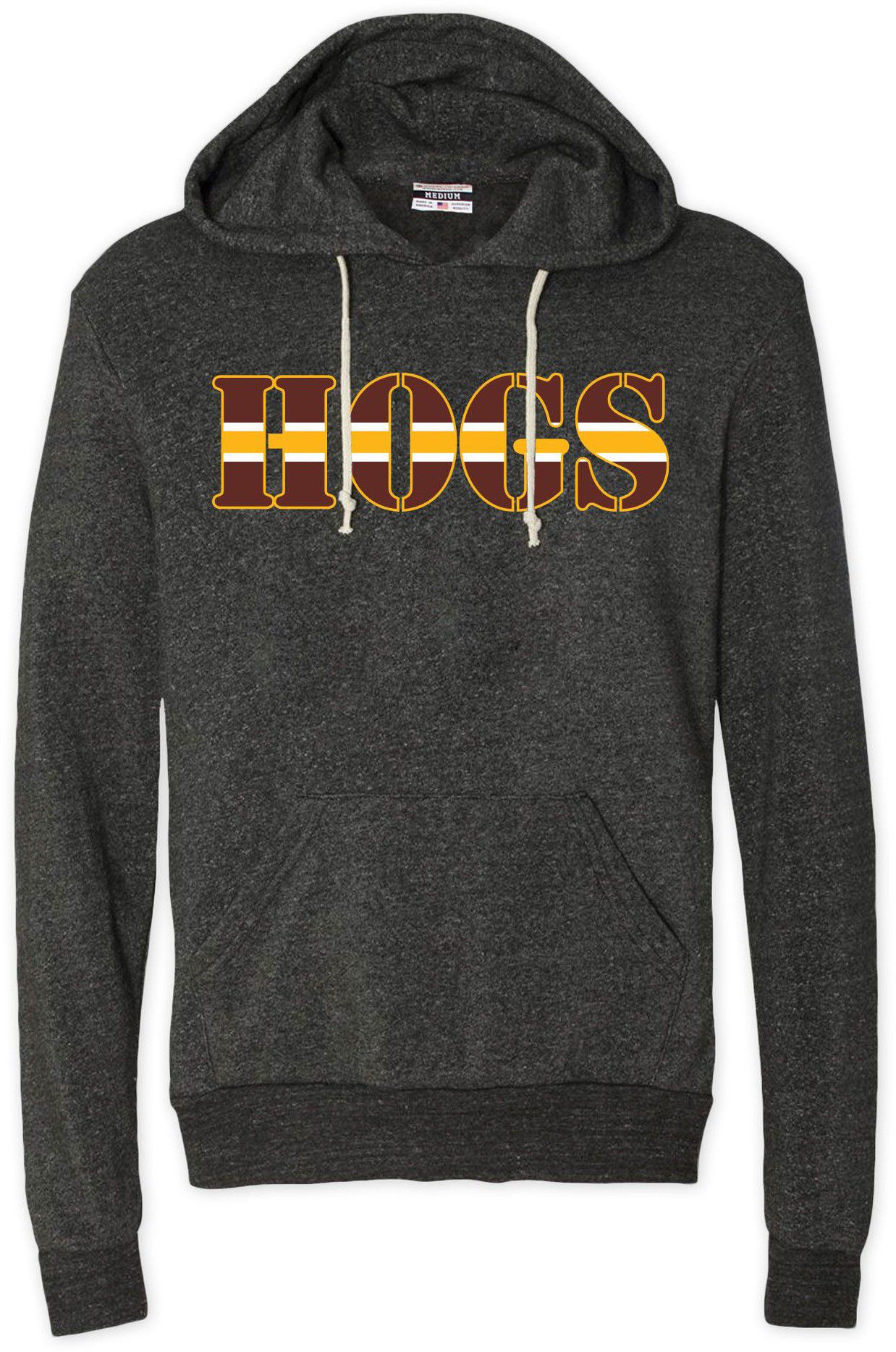Where I'm From Adult Washington Black Hogs Pullover Hoodie, Men's, XXL