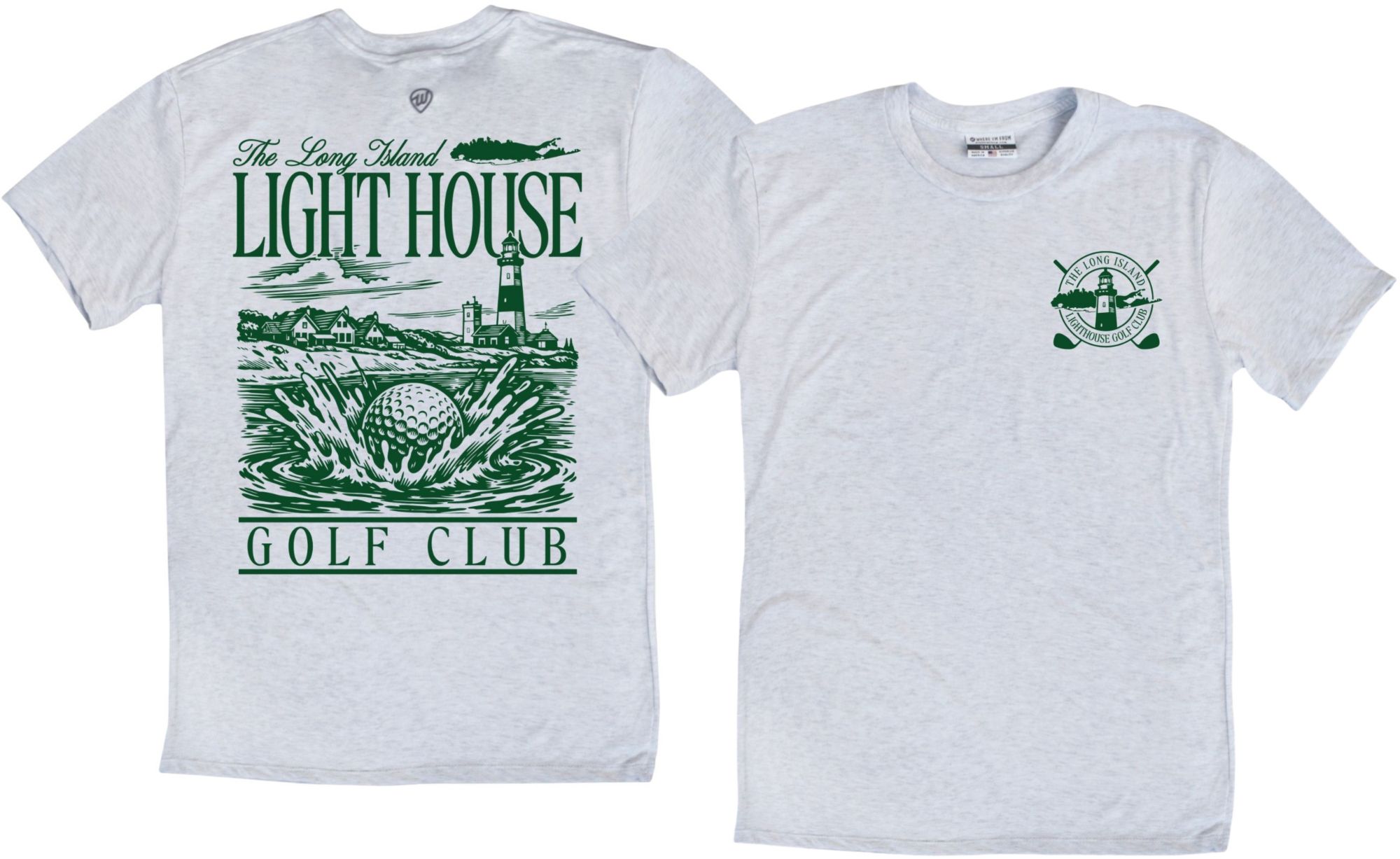 Where I'm From Adult Long Island Ash Light House T-Shirt