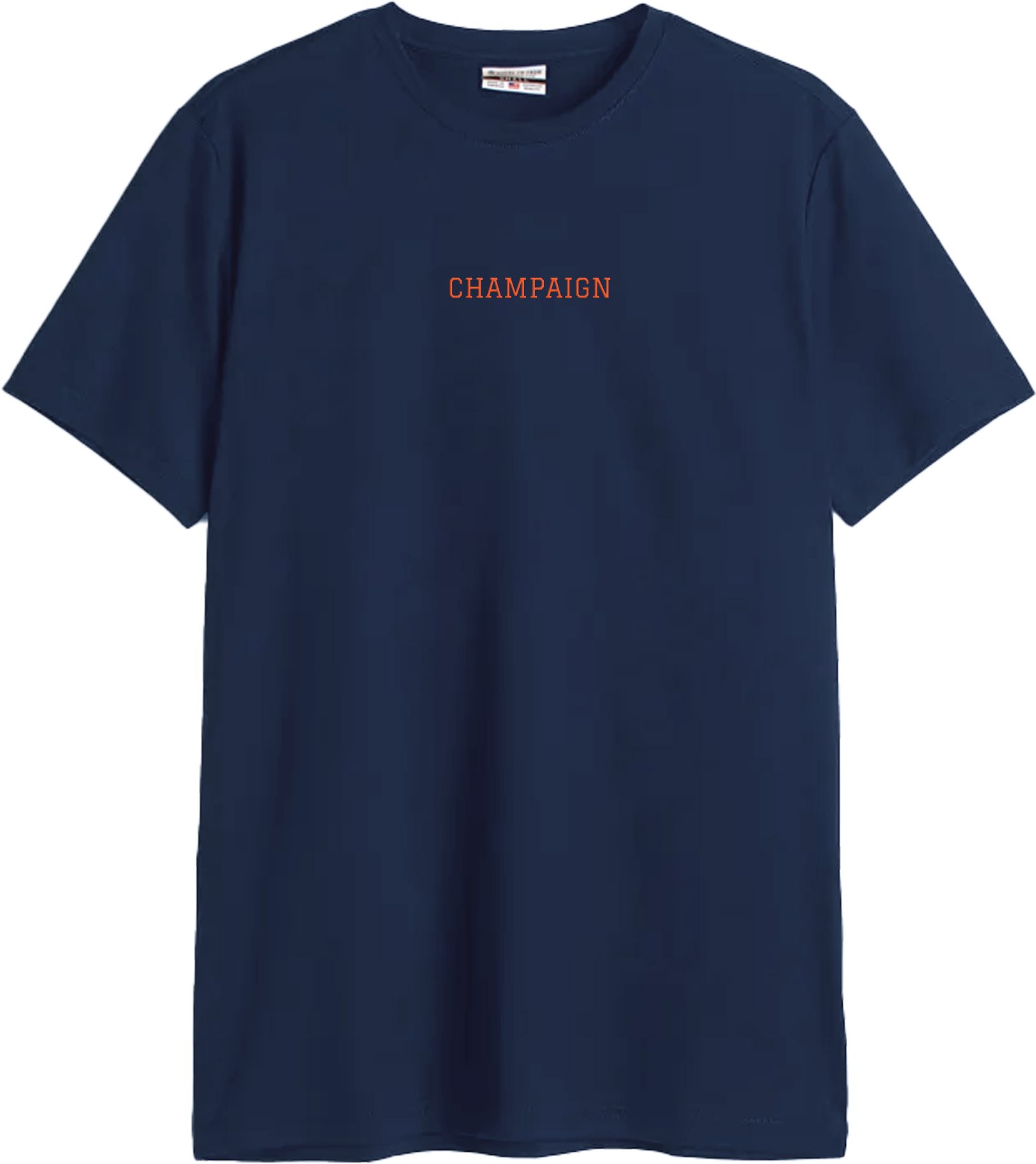 Where I'm From Adult Champaign Embroidered T-Shirt