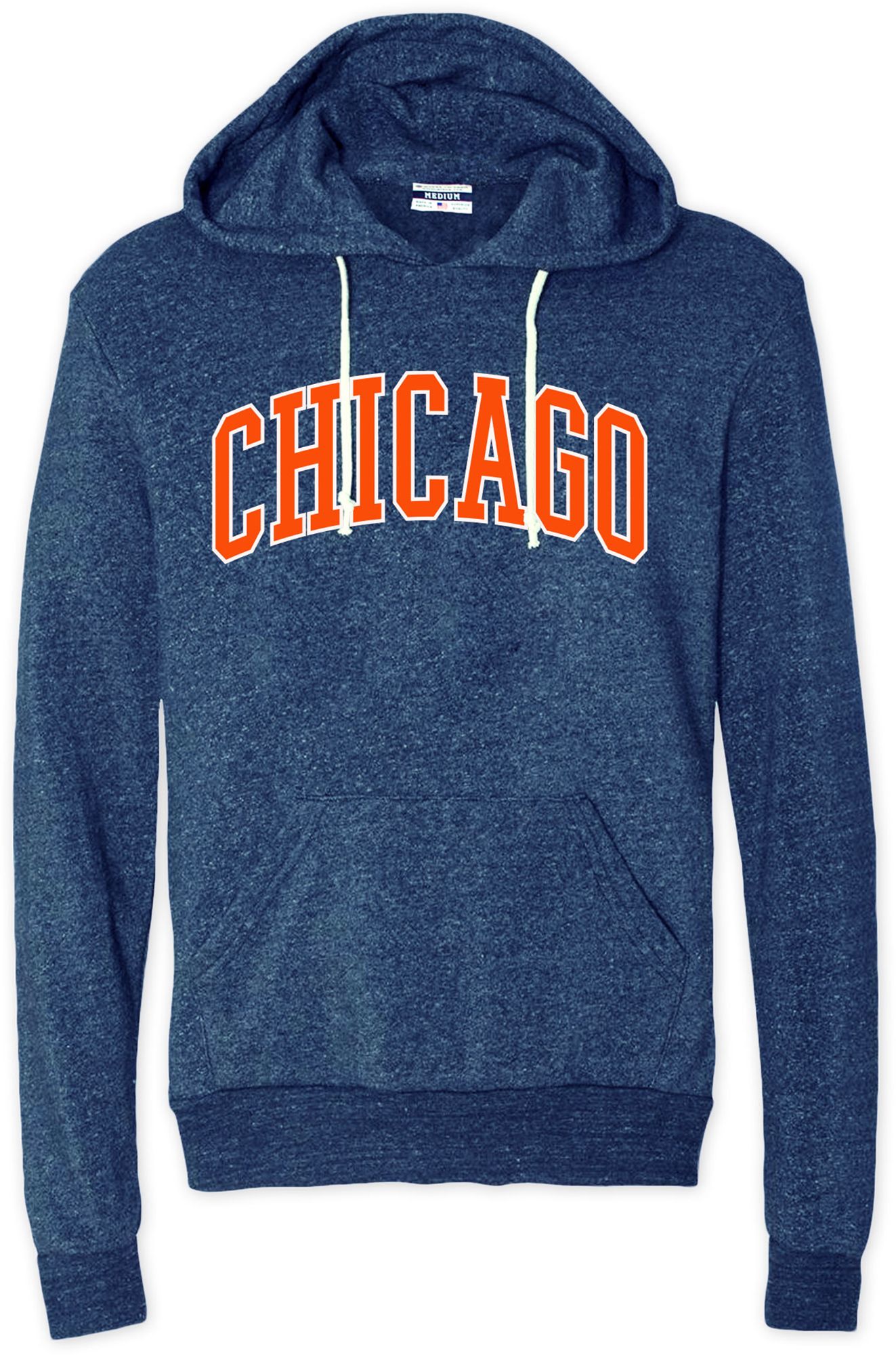 Where I'm From Adult Chicago Orange Pullover Hoodie