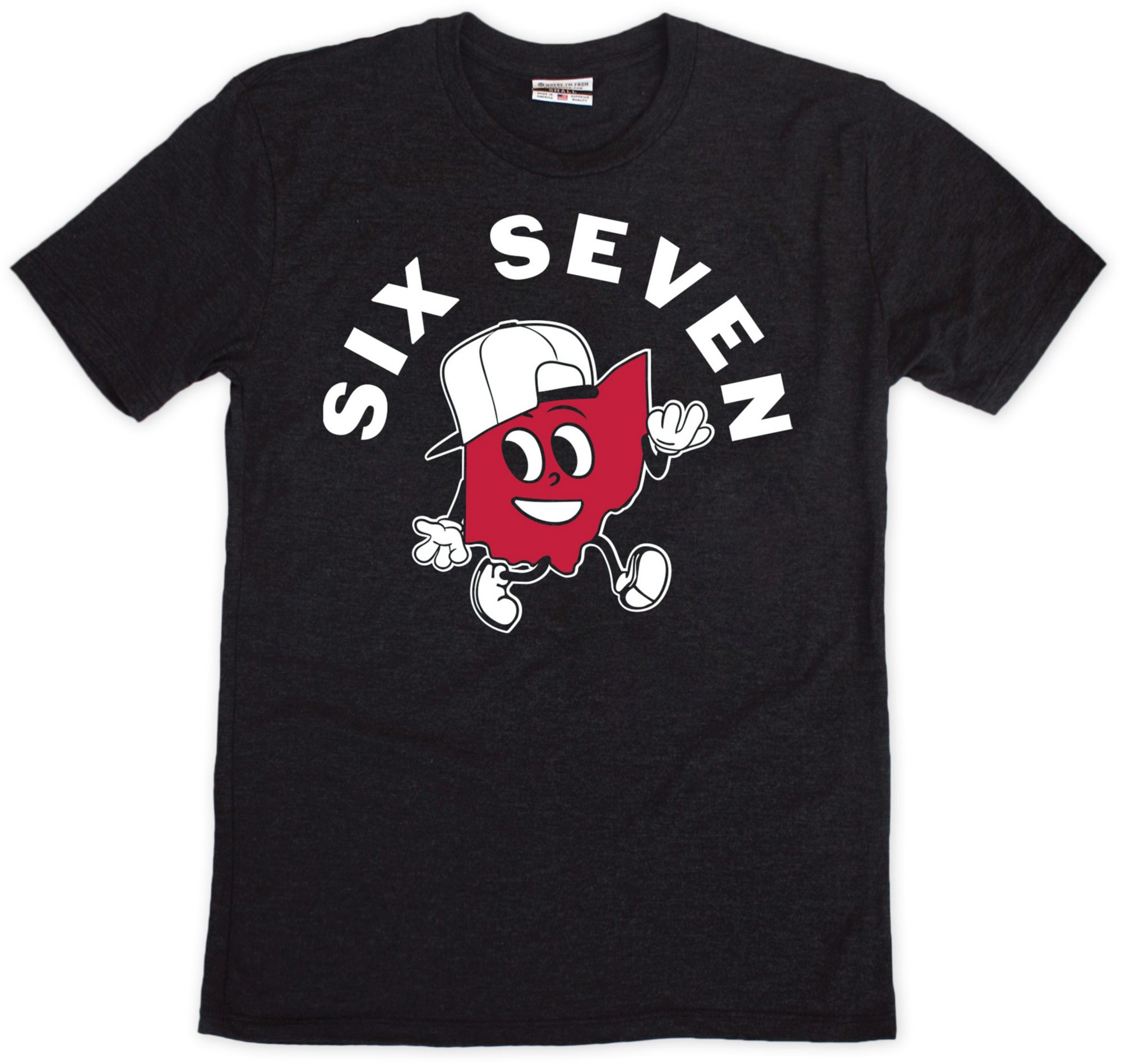 Where I'm From Adult Colorado Black Six Seven T-Shirt