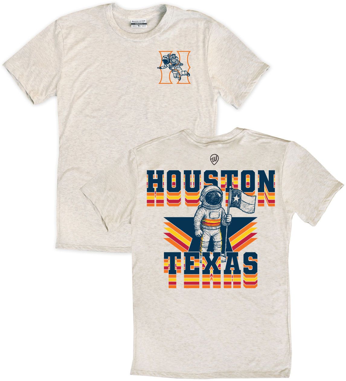 Where I'm From Adult Houston Oatmeal Baseball T-Shirt