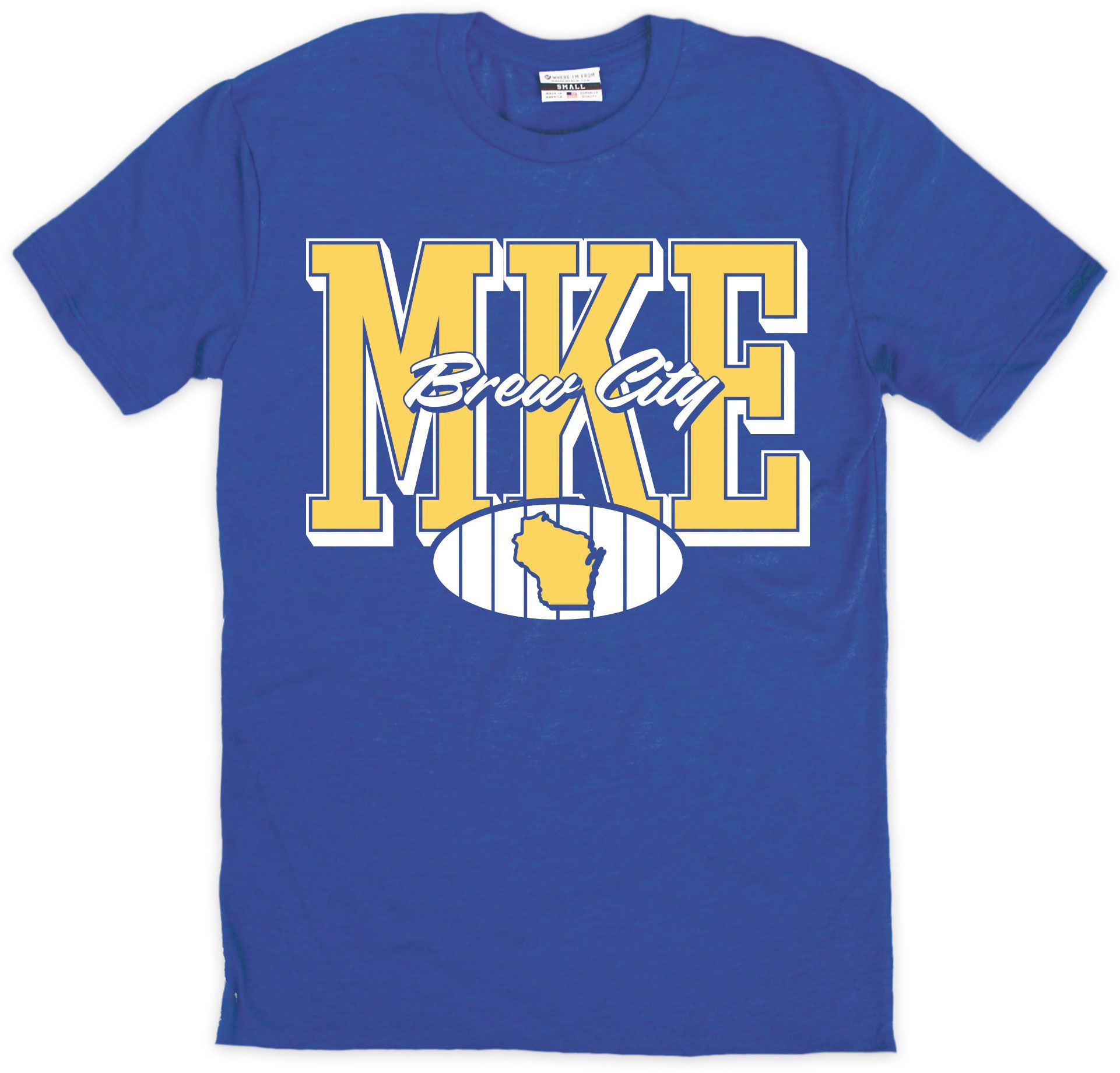 Where I'm From Adult Milwaukee Royal City Baseball T-Shirt