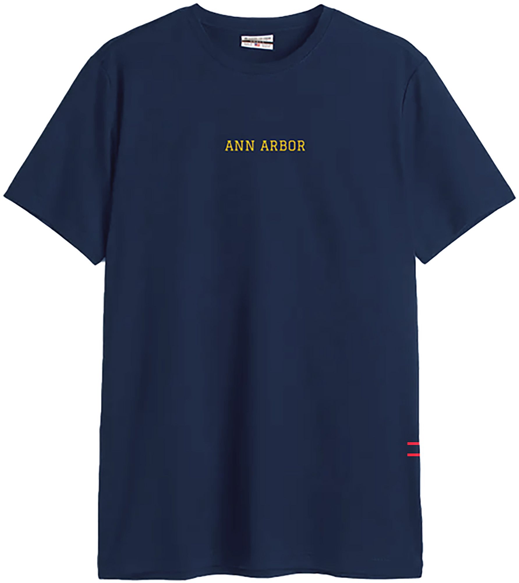 Where I'm From Adult Ann Arbor Navy Embroidered T-Shirt