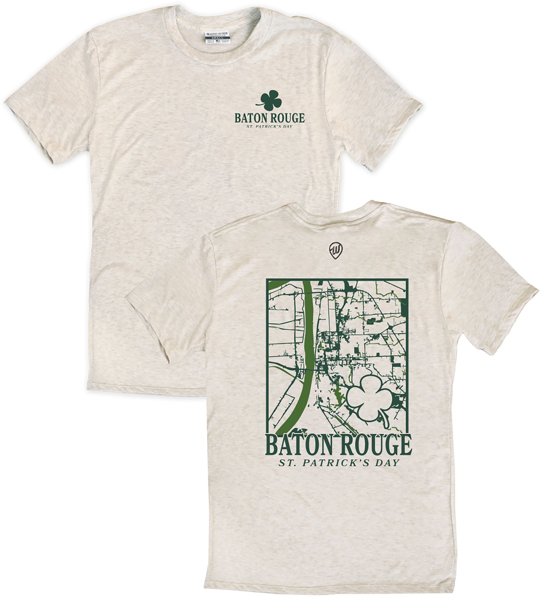 Where I'm From Adult Baton Rouge City Oatmeal St. Patty's T-Shirt