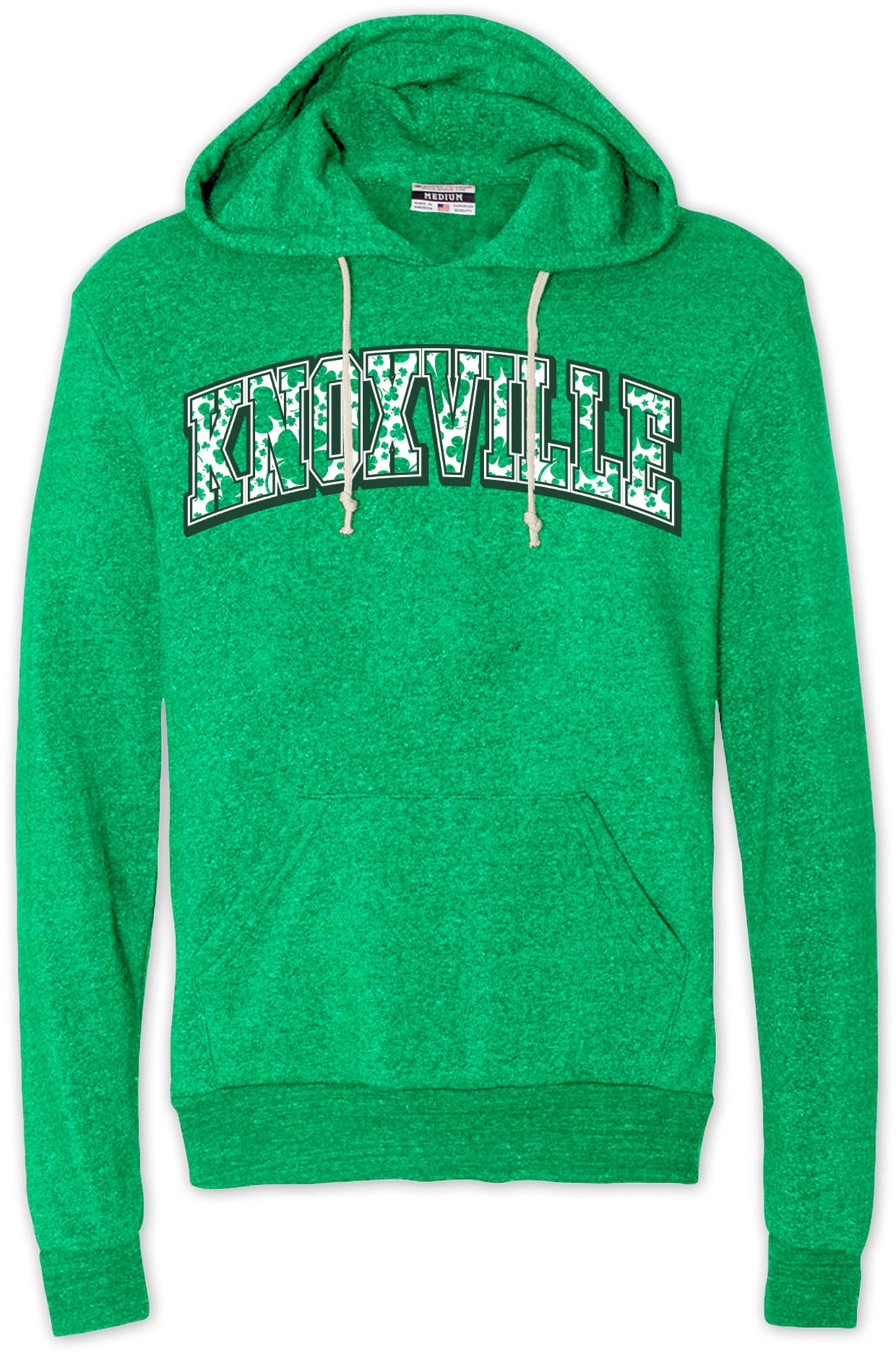Where I'm From Adult Knoxville St. Patrick's Day Kelly Green Arch Pullover Hoodie
