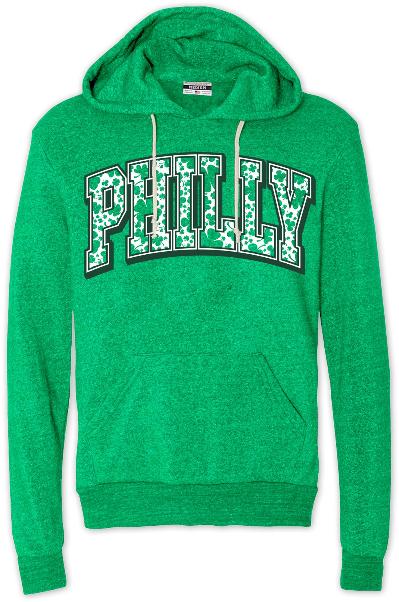 Where I'm From Adult Philadelphia Arch Kelly Green St. Patty's Pullover Hoodie