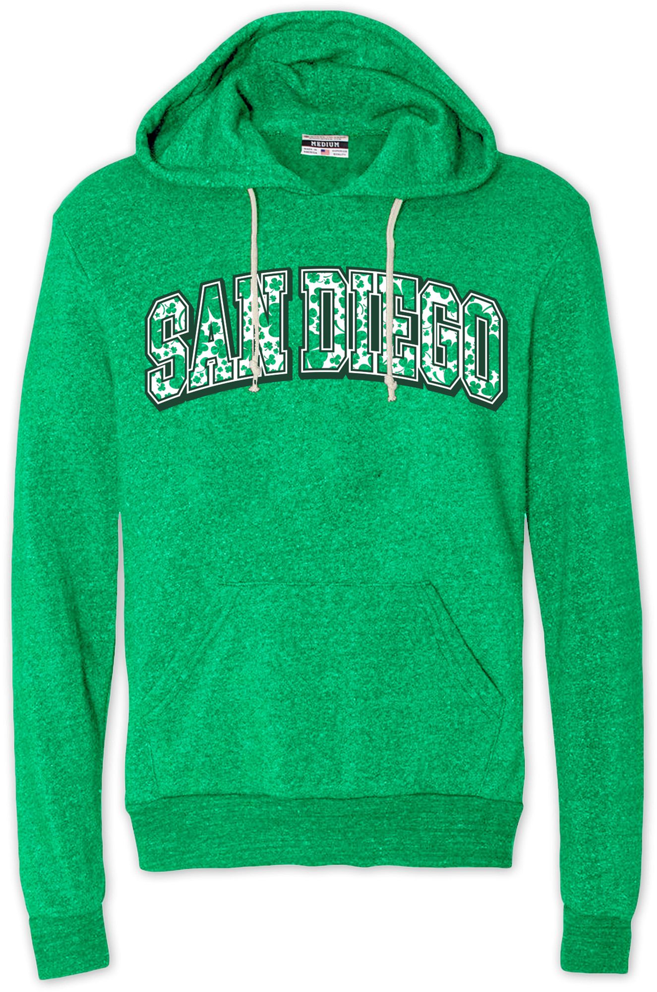 Where I'm From Adult San Diego Arch Kelly Green St. Patty's Pullover Hoodie