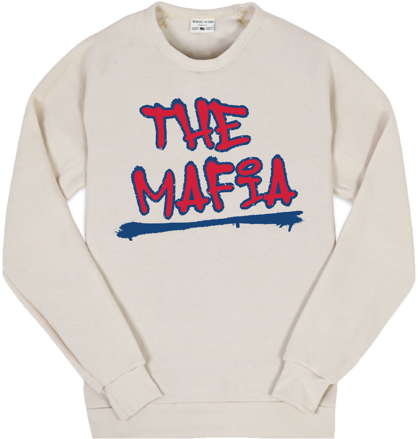 Where I'm From Adult Buffalo Oatmeal Mafia Crewneck Sweatshirt