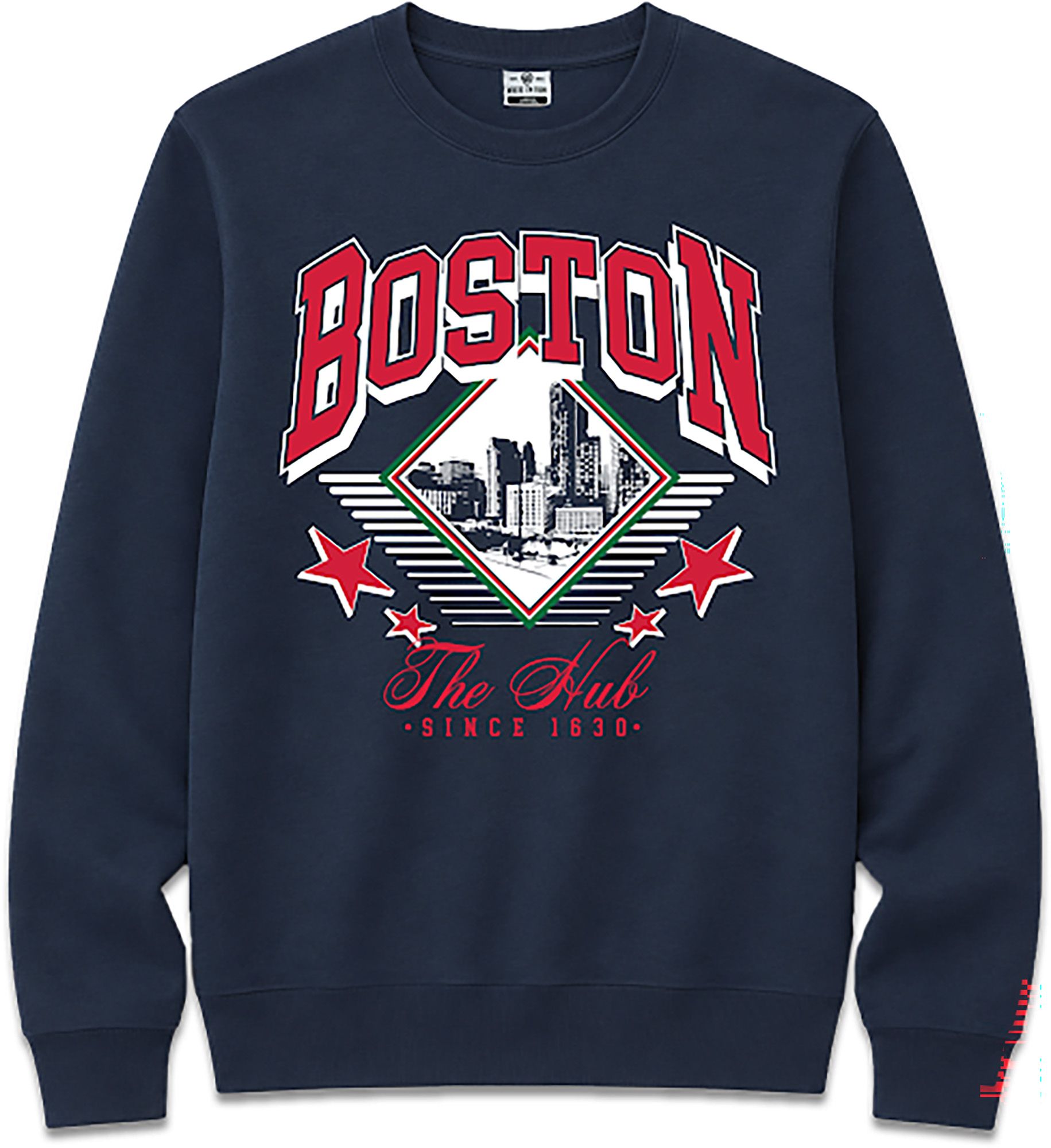 Where I'm From Adult Boston Baseball Crewneck Sweatshirt, Men's