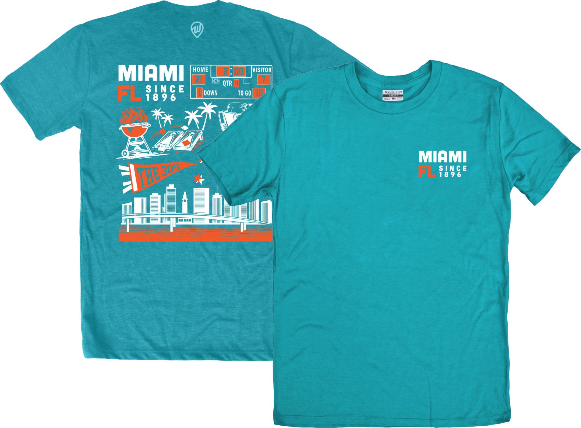 Where I'm From Adult Miami Icon 2 Hit T-Shirt