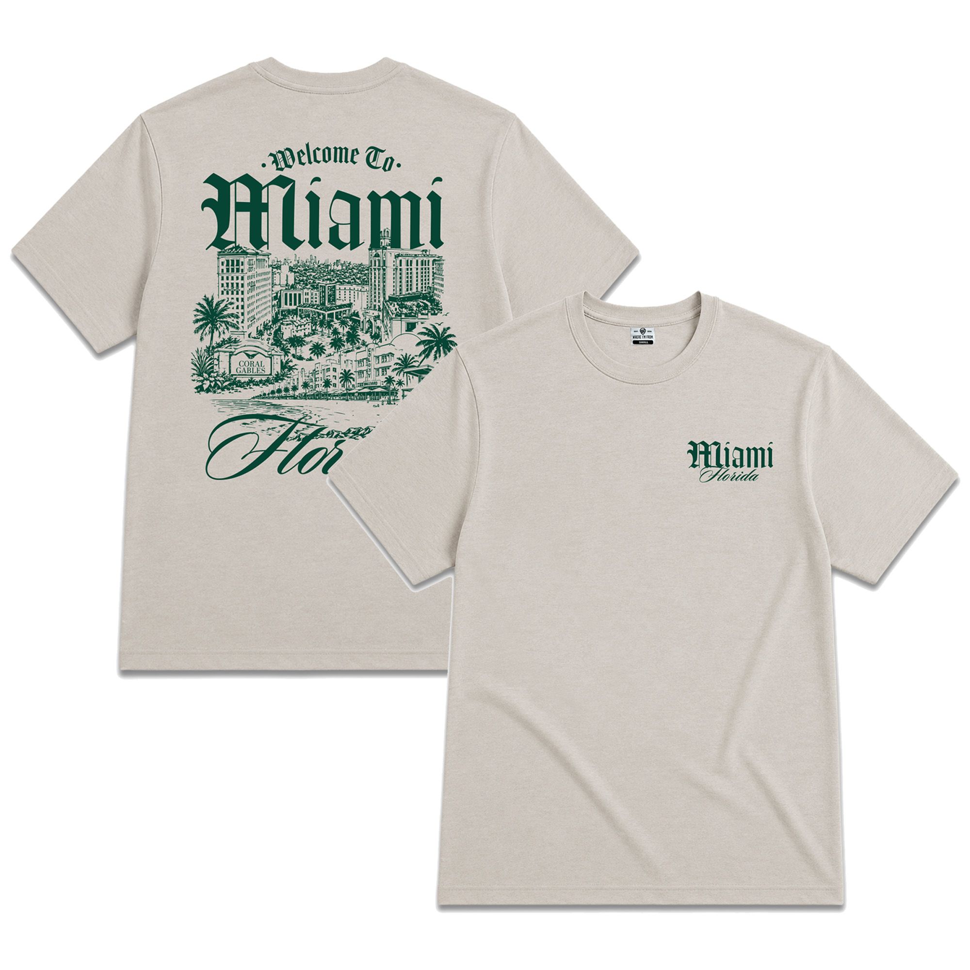 Where I'm From Adult Miami 2 Hit T-Shirt