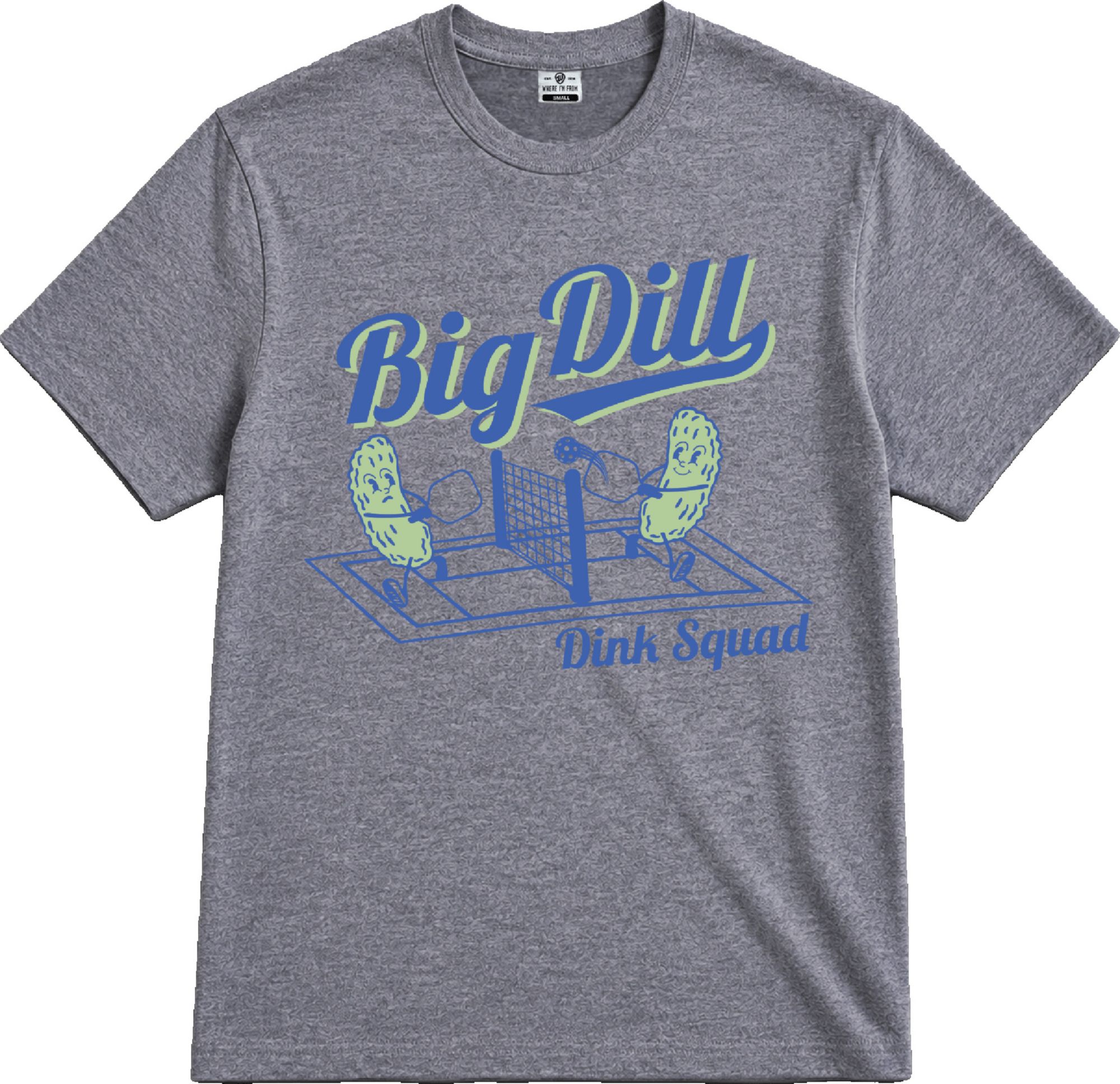 Where I'm From Adult Pickleball Big Dill T-Shirt, Men's