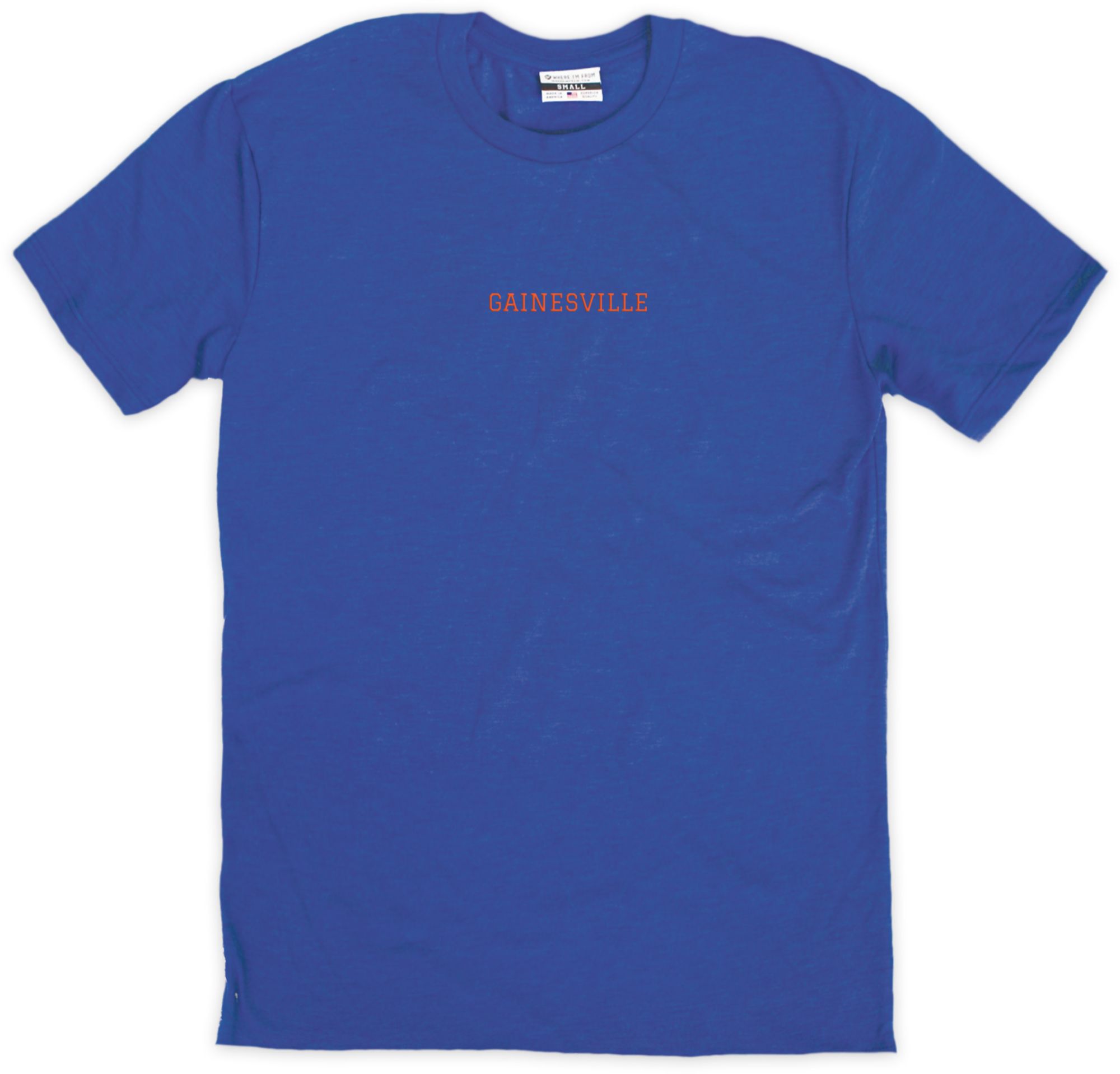 Where I'm From Adult Gainesville Blue Embroidered T-Shirt