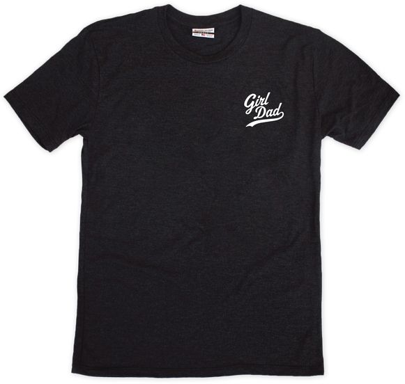 Where I'm From Men's Father's Day Girl Dad Black T-Shirt