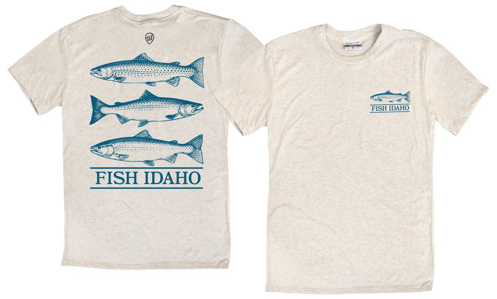 Where I'm From Men's Idaho Oatmeal Father's Day Fish 2 Hit T-Shirt