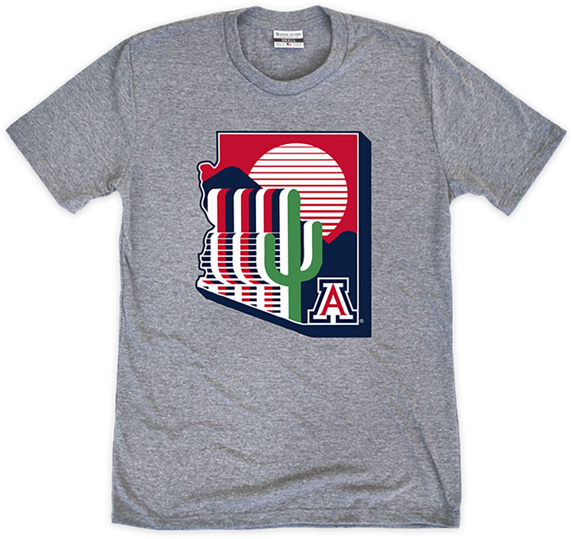 WHERE IM FROM Men's Arizona Wildcats Gray Statement Outline T-Shirt