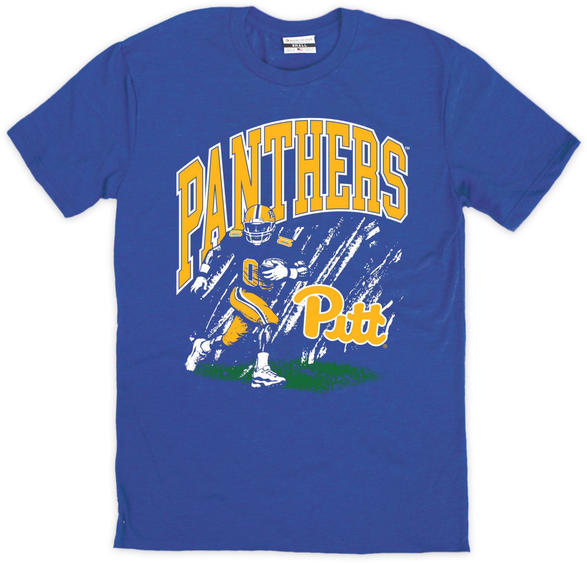 Where I'm From Men's Pitt Panthers Royal Running T-Shirt