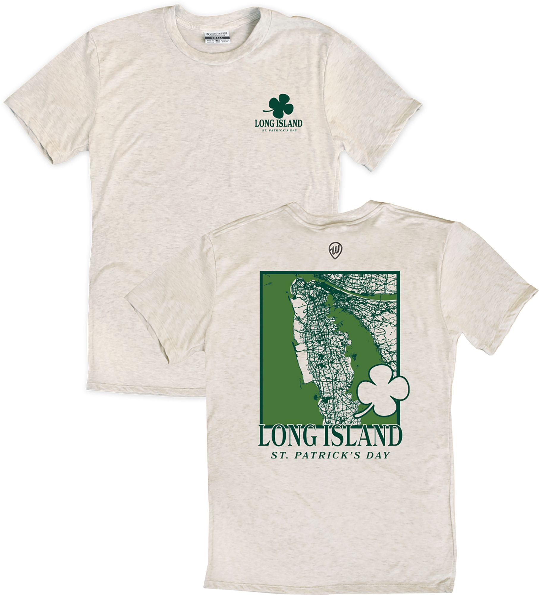 Where I'm From Adult Long Island City Cream St. Patty's T-Shirt