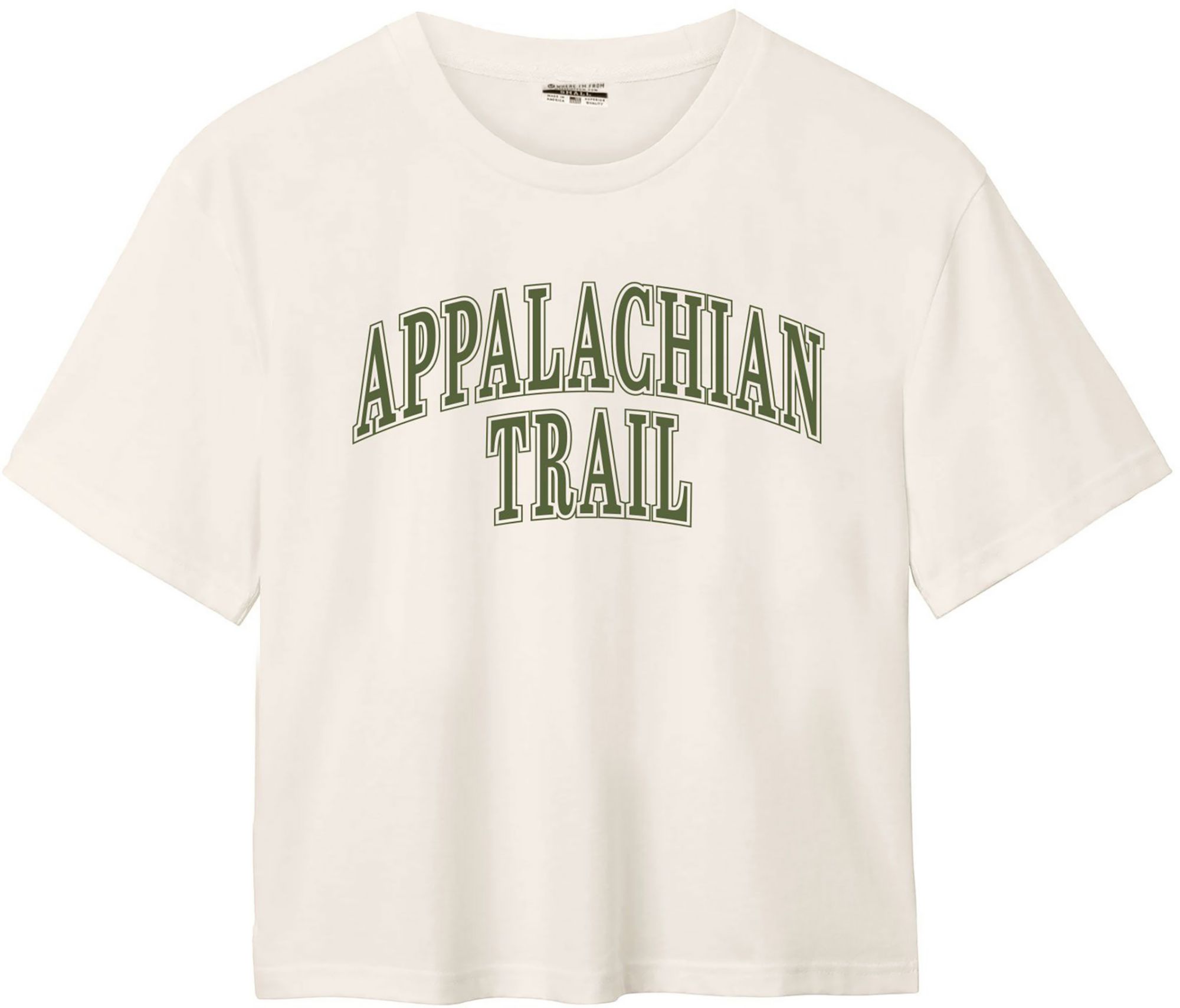 Where I'm From Women's Appalachian Trail Green Easy T-Shirt