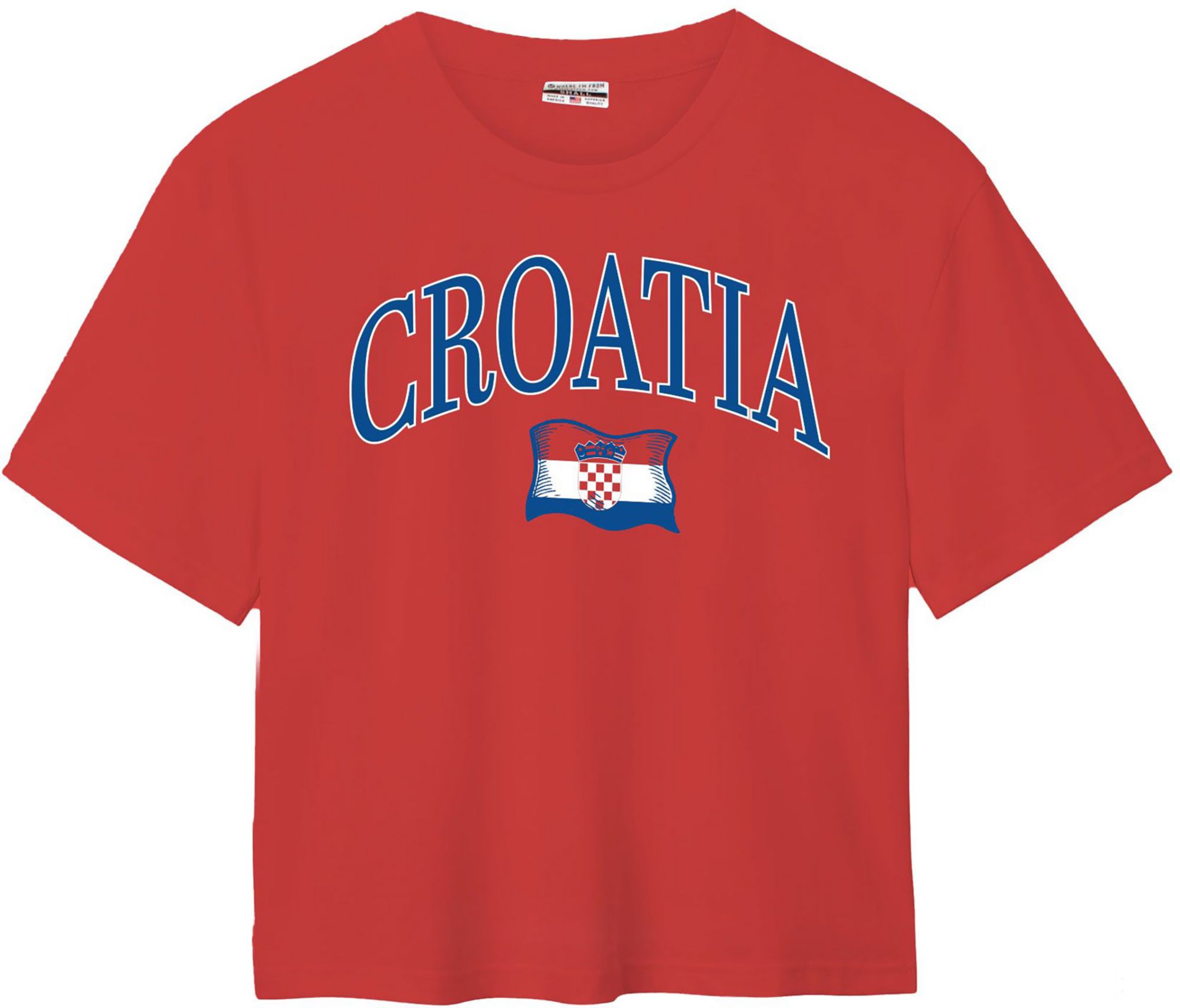 Where I'm From Women's Croatia Red T-Shirt