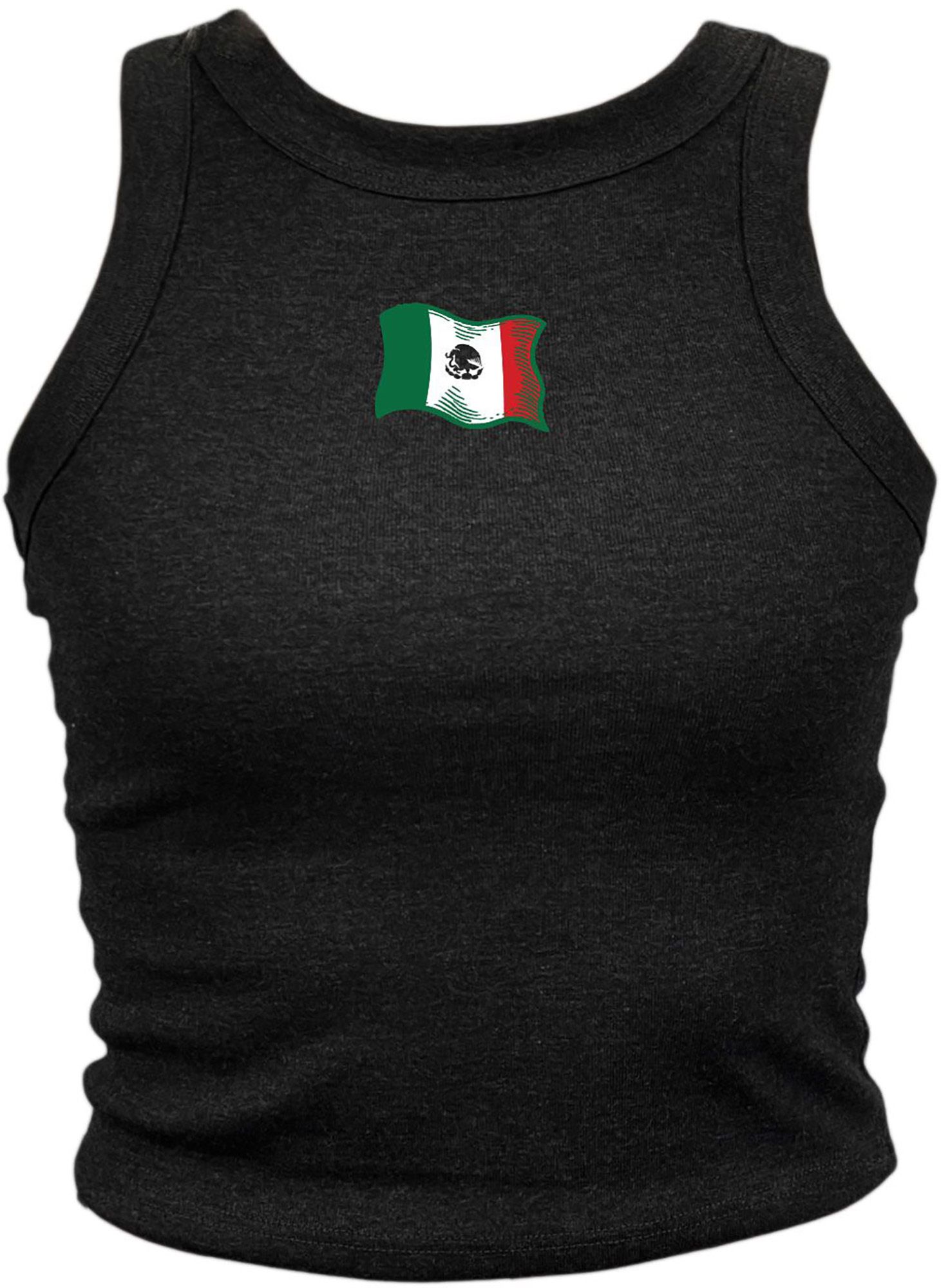Where I'm From Women's Mexico Black Flag Tank Top