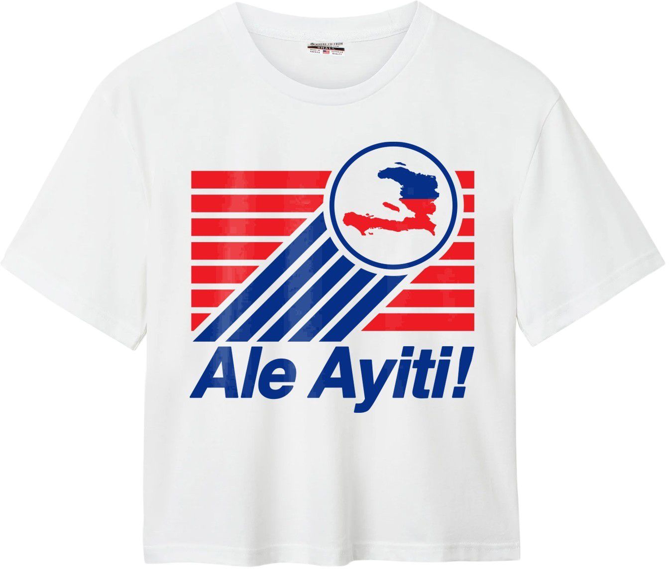 Where I'm From Women's Haiti White 'Ale Ayiti' T-Shirt