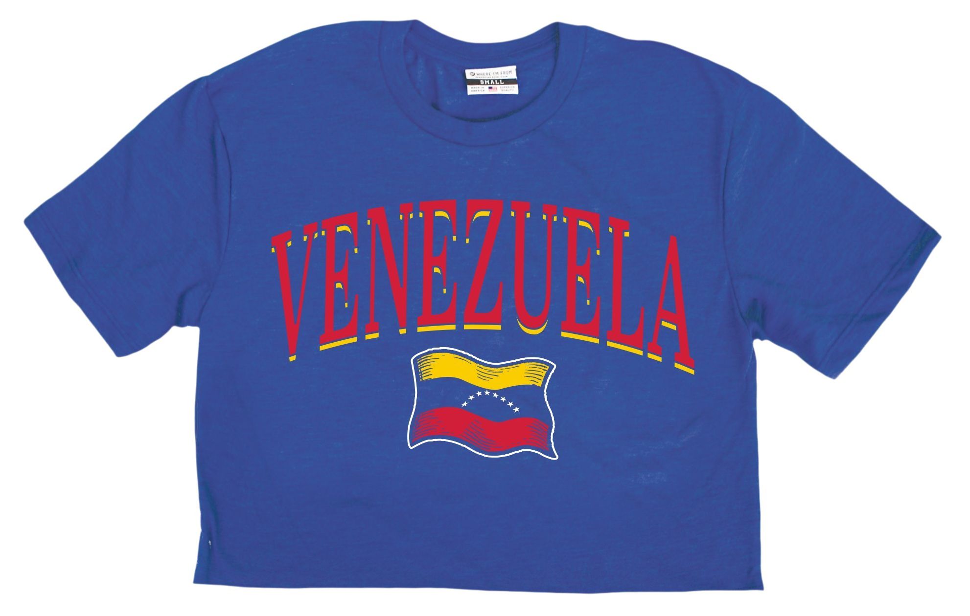 Where I'm From Women's Venezuela Flag Royal T-Shirt