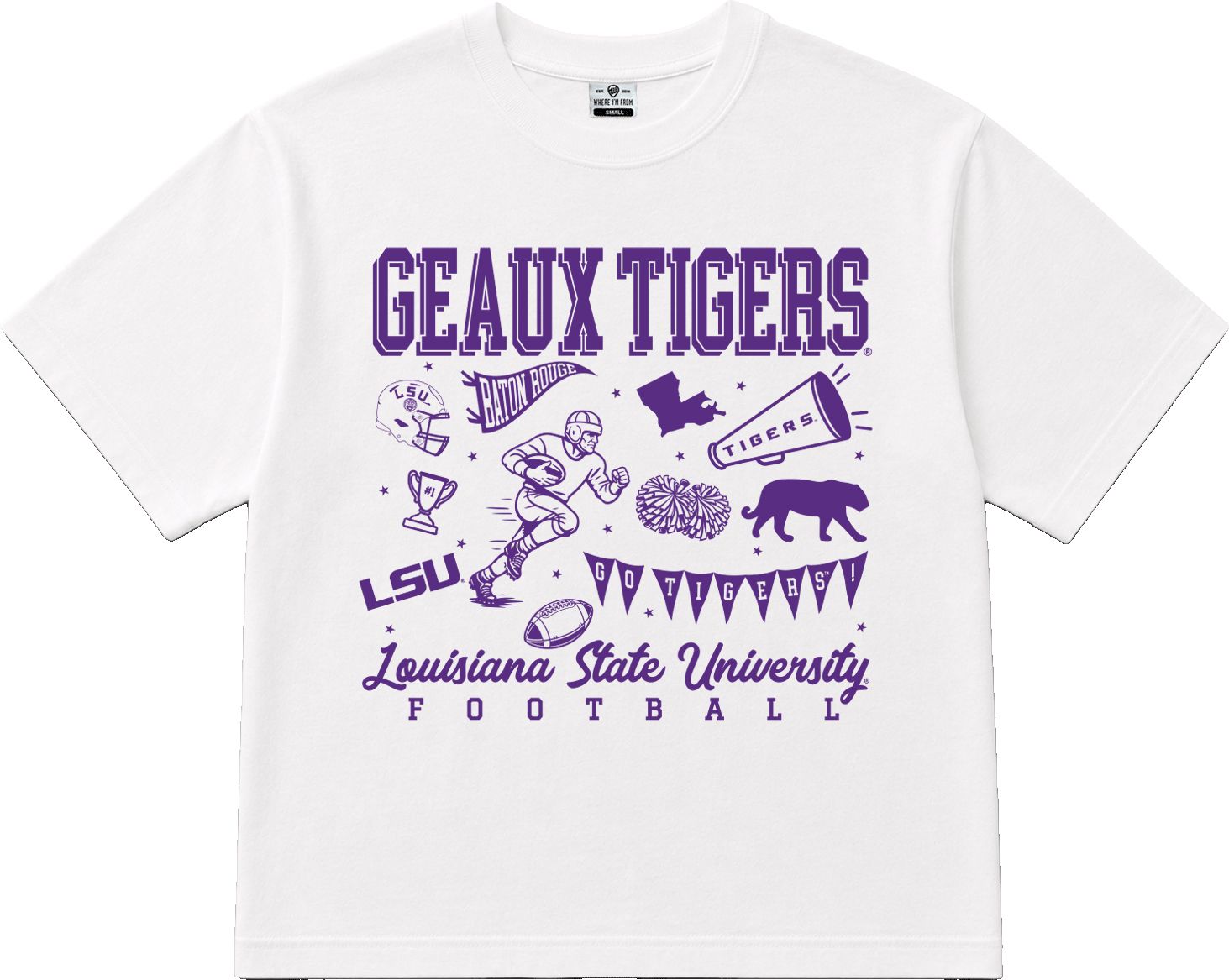 Where I'm From Women's LSU Tigers Icons T-Shirt