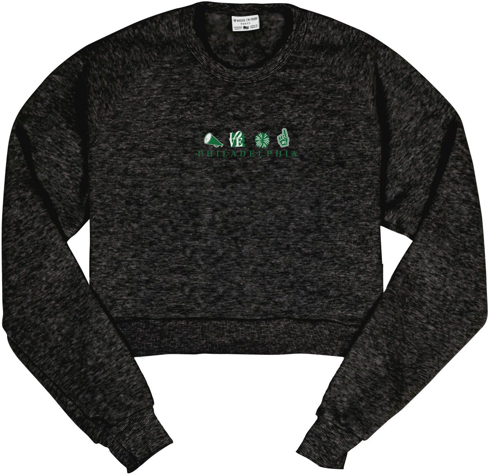 Where I'm From Women's Philadelphia Icon Cropped Crewneck Sweatshirt