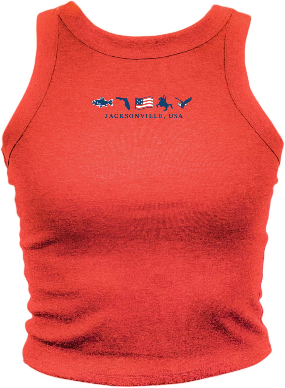 Where I'm From Women's Jacksonville Red 2026 Americana Icon Tank Top