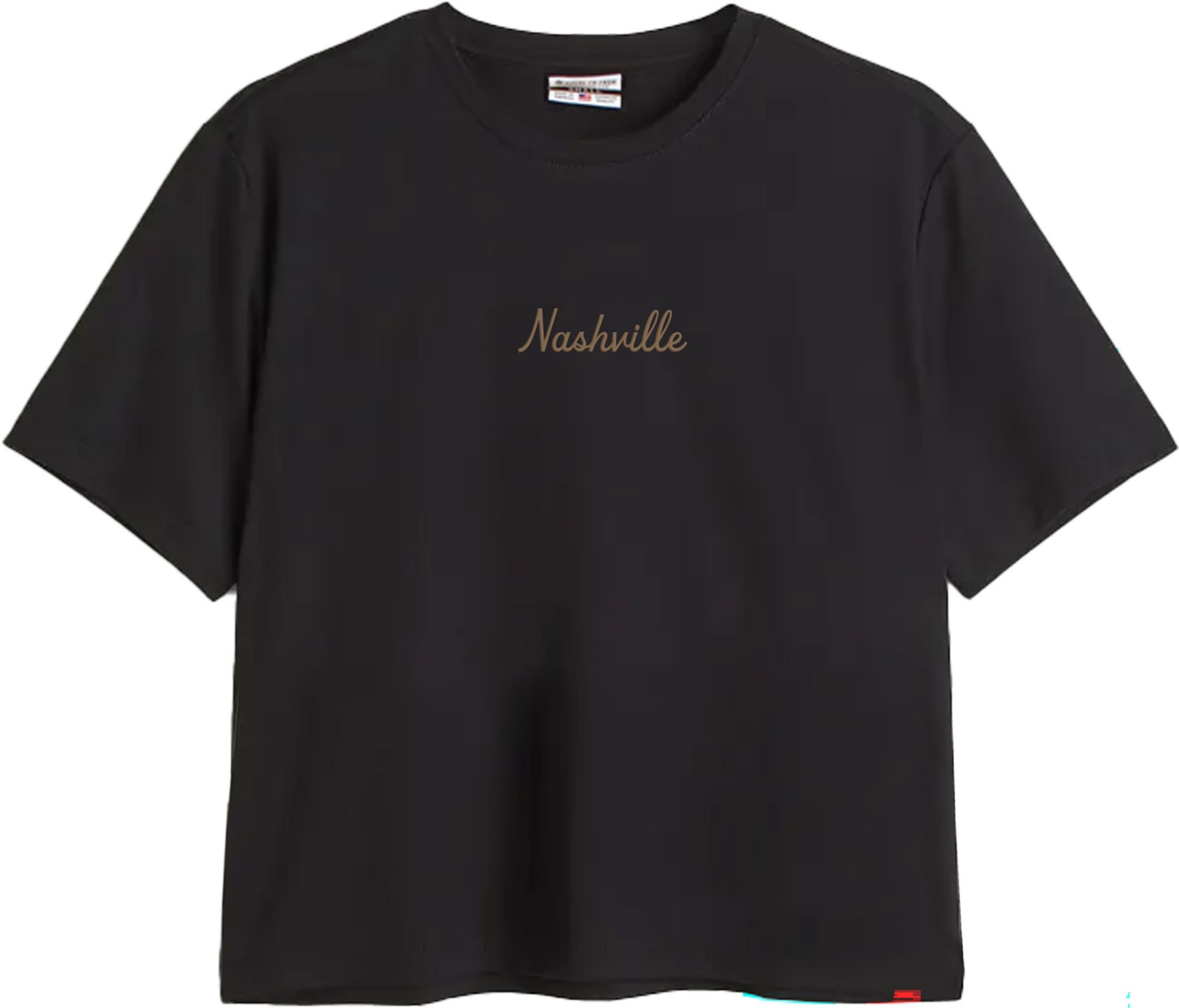 Where I'm From Women's Nashville Black Embroidered T-Shirt