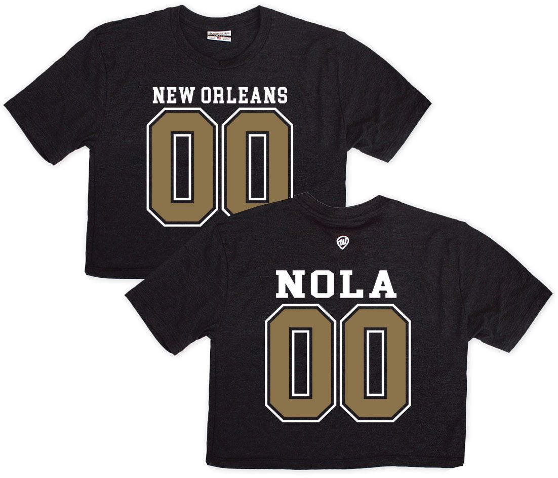 Where I'm From Women's New Orleans 2 Hit Cropped T-Shirt