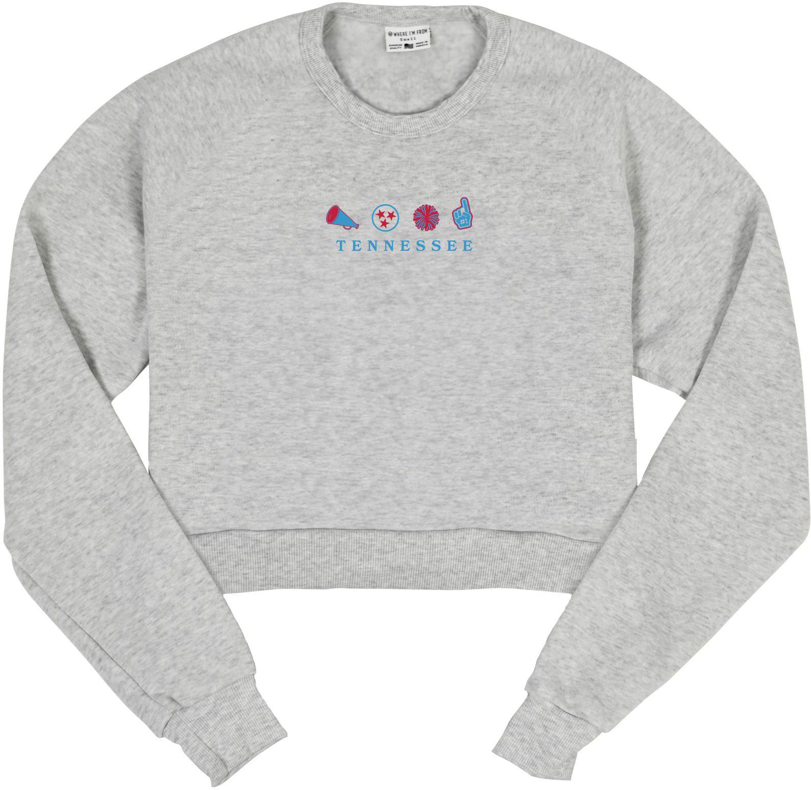 Where I'm From Women's Tennessee Icon Cropped Crewneck Sweatshirt