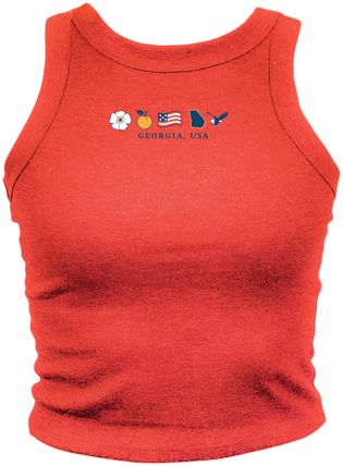 Where I'm From Women's Georgia Red 2026 Americana Icon Tank Top
