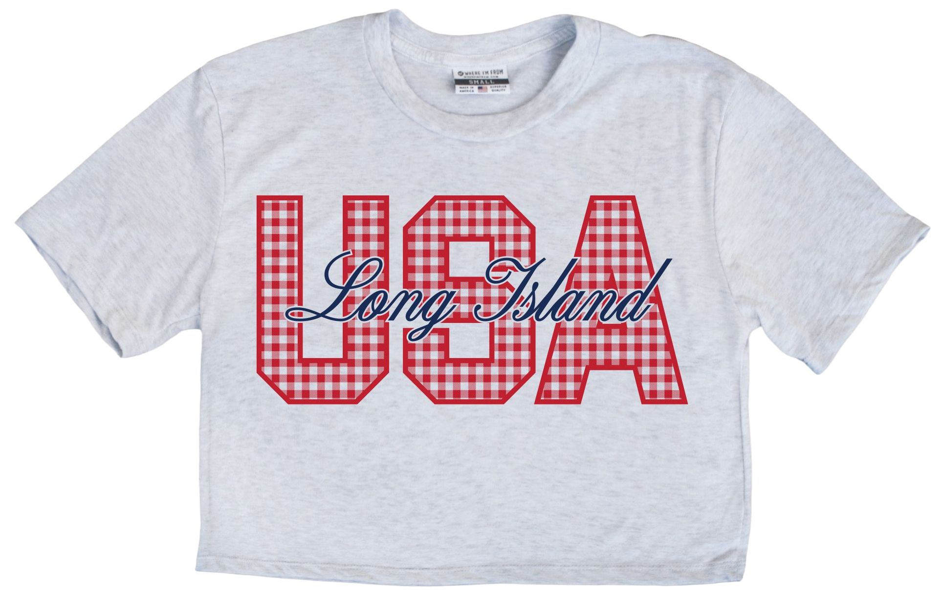 Where I'm From Women's Long Island White 2026 Americana Script T-Shirt