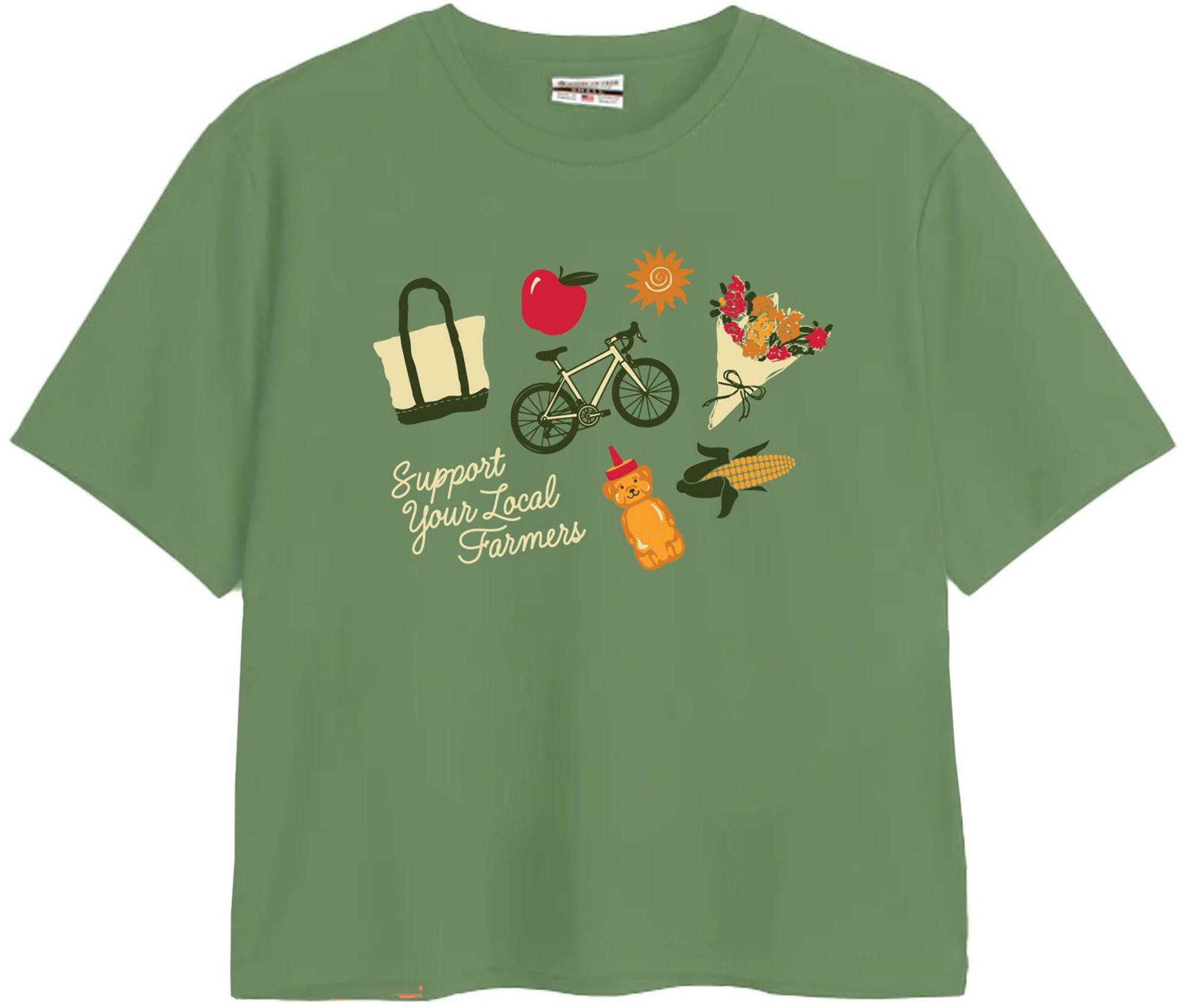 Where I'm From Women's Iowa Green Local Farm Easy T-Shirt