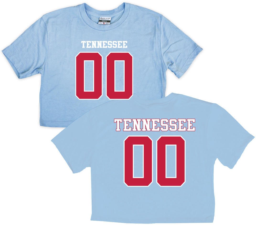 Where I'm From Women's Tennessee 2 Hit Cropped T-Shirt