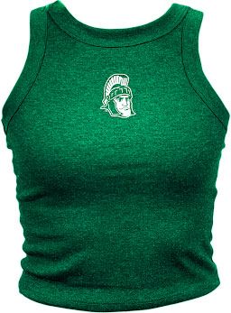 WHERE IM FROM Women's Michigan State Spartans Green Sparty Tank Top