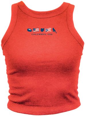 Where I'm From Women's Columbus Red 2026 Americana Icon Tank Top
