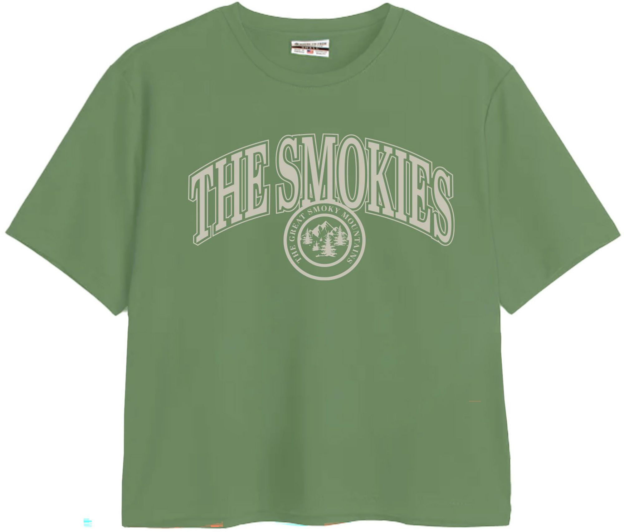 Where I'm From Women's Great Smoky Mountains Green Easy T-Shirt