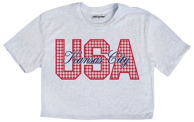 Where I'm From Women's Kansas City White 2026 Americana Script T-Shirt